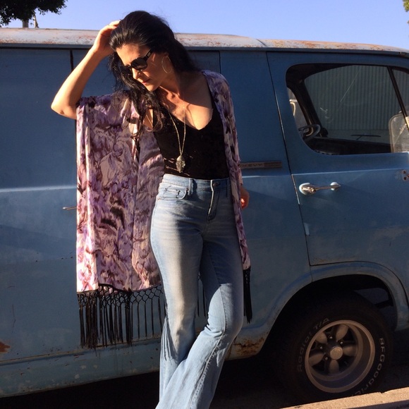 Astr Other - ASTR Fringe Kimono Small